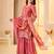 pink fandy silk   party  embroidery wear  sharara suit set
