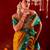 Siya- Semi kanjeevaram saree with unstitched blouse ; ethnic motifs woven design saree 