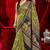 veda pure kalamkari kora saree hand embroidery