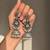 German silver bird motif clear long dome jhumka earrings