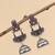 German silver crescent wine long dome jhumka earrings