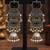 German silver geometric black long jhumka earrings