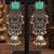 German silver geometric mint long jhumka earrings