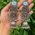 German silver geometric multi long jhumka earrings