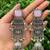 German silver geometric pink long jhumka earrings