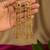 Gold plated peacock motif long kashmiri earrings
