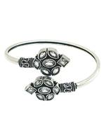 German silver clear color adjustable bracelet