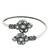 German silver clear color adjustable bracelet