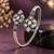 German silver clear color adjustable bracelet