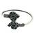 German silver black color adjustable bracelet