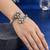 German silver clear color adjustable bracelet