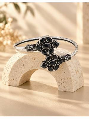 German silver black color adjustable bracelet 2