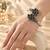 German silver black color adjustable bracelet