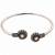 German silver oxidized pink minimal kada bracelet