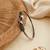 German silver snakehead wine stone adjustable kada bracelet