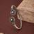 German silver oxidized pink minimal kada bracelet