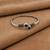 German silver snakehead black stone adjustable kada bracelet