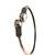 German silver snakehead pink stone adjustable kada bracelet