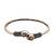 German silver snakehead pink stone adjustable kada bracelet