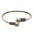 German silver snakehead clear stone adjustable kada bracelet