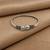 German silver snakehead white stone adjustable kada bracelet