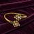 Gold plated geometric white adjustable kada bracelet