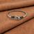 German silver snakehead mint green stone adjustable kada bracelet