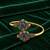 Gold plated geometric multi adjustable kada bracelet