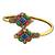 Gold plated geometric multi adjustable kada bracelet