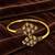 Gold plated geometric clear adjustable kada bracelet
