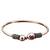 German silver snakehead wine stone adjustable kada bracelet