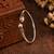 German silver snakehead pink stone adjustable kada bracelet