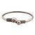 German silver snakehead clear stone adjustable kada bracelet