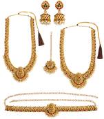 South indian temple combo jewellery set with kamarbandh