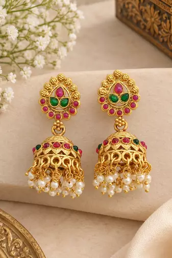 South indian temple combo jewellery set with kamarbandh