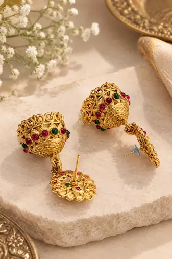 South indian temple combo jewellery set with kamarbandh