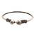 German silver snakehead white stone adjustable kada bracelet