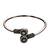 German silver oxidized floral motif clear kada bracelet