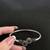 German silver oxidized floral motif black kada bracelet