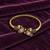 Gold plated geometric pink adjustable kada bracelet