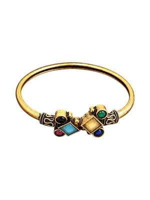 Gold plated geometric multi adjustable kada bracelet 3