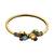 Gold plated geometric multi adjustable kada bracelet