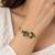 Gold plated geometric multi adjustable kada bracelet
