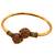 Gold plated wine adjustable kada bracelet