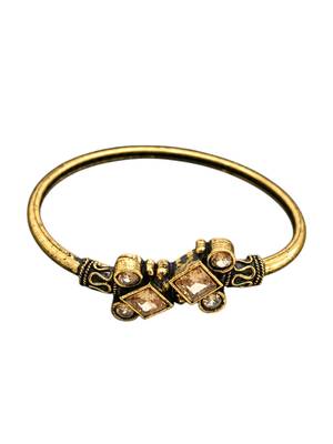 Gold plated geometric clear adjustable kada bracelet 3