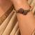 Gold plated wine adjustable kada bracelet