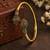 Gold plated red green adjustable kada bracelet
