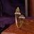 Gold plated pink adjustable kada bracelet