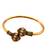 Gold plated pink adjustable kada bracelet