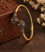 Gold plated multi adjustable kada bracelet